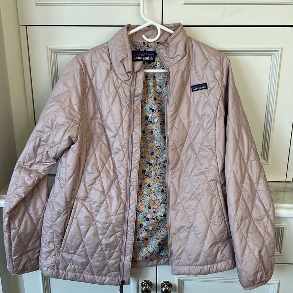 Girls Patagonia Nano Puff Diamond Quilted Jacket